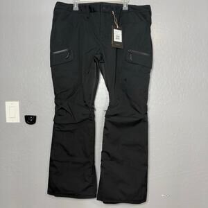 BURTON Womens Gloria Cargo Snow Pants Regular Fit, TRUE BLACK, XL